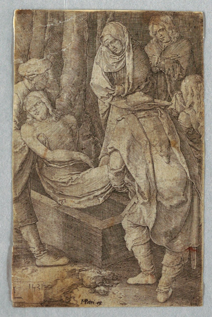Begravelsen, fra The Passion af Lucas van Leyden