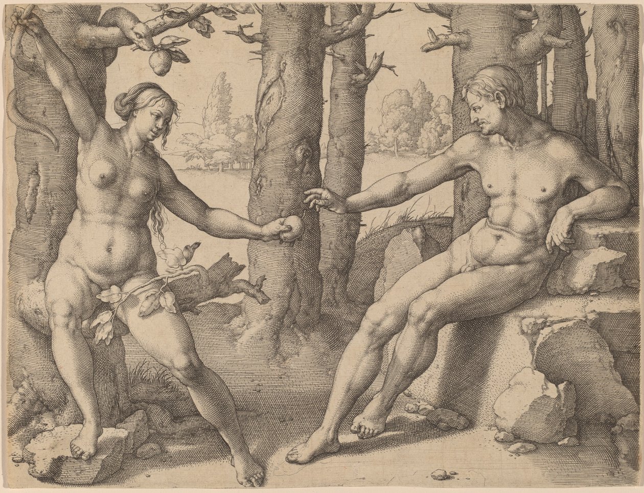 Menneskets Fald af Lucas van Leyden