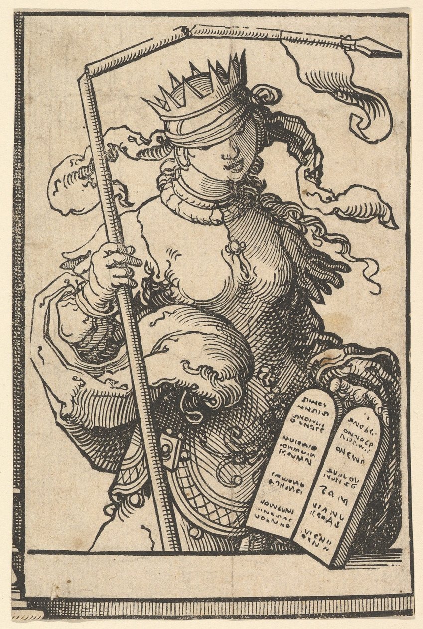 Det Gamle Testamente eller Synagoge, fra serien af Sibyller, ca. 1530. af Lucas van Leyden