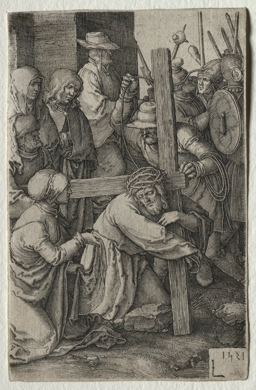 The Passion: Christ Carrying the Cross, 1521. af Lucas van Leyden