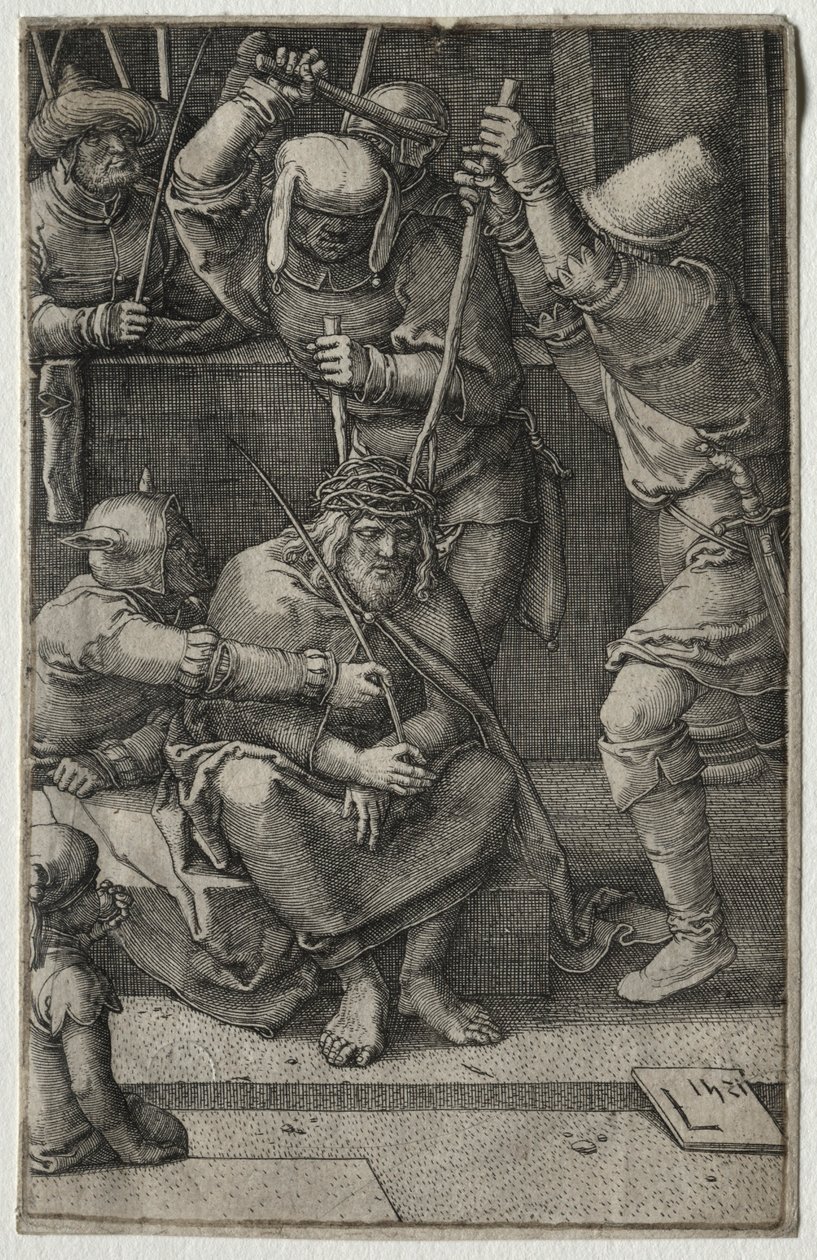 Lidenskaben: Kristus kronet med torne, 1521. af Lucas van Leyden