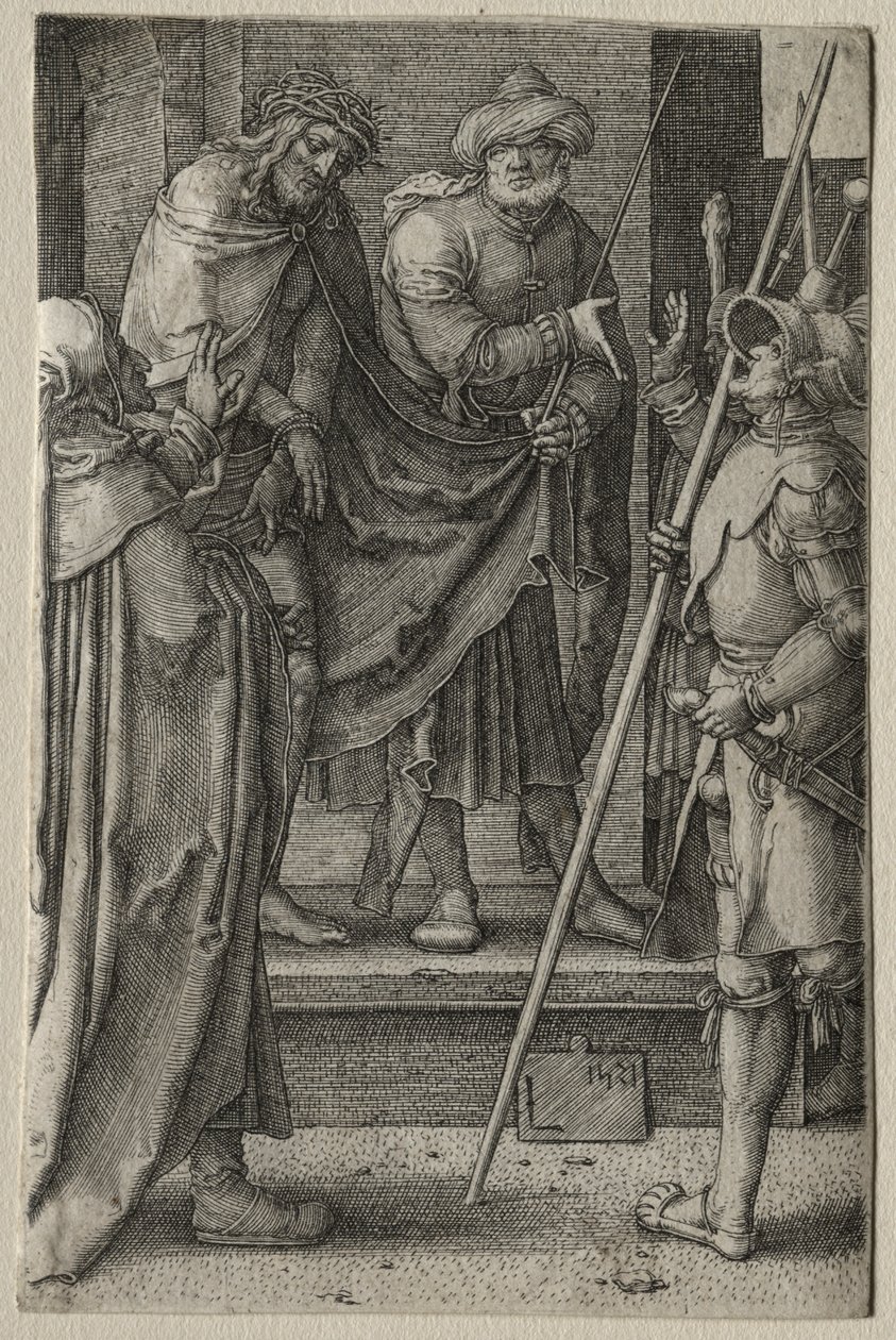 Lidenskaben: Kristus præsenteret for folket af Lucas van Leyden