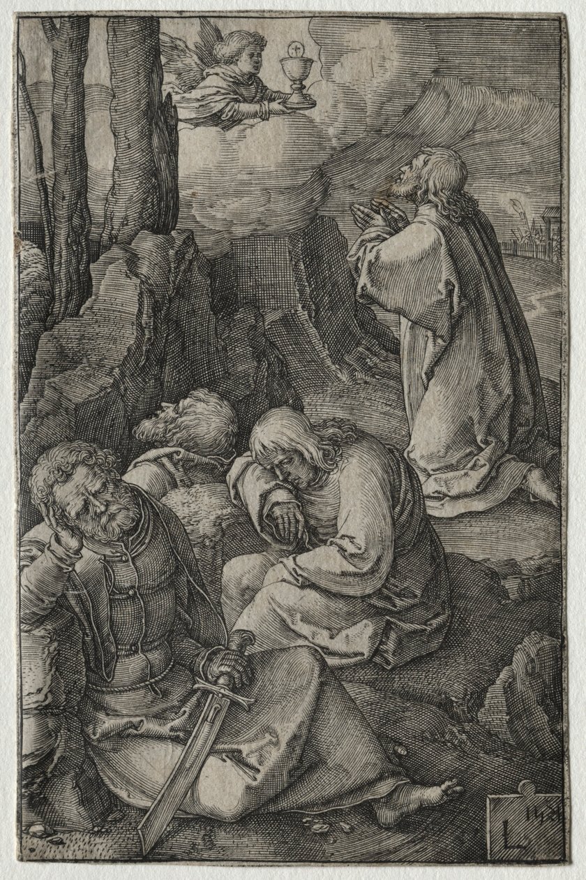 The Passion: The Agony in the Garden, 1521. af Lucas van Leyden