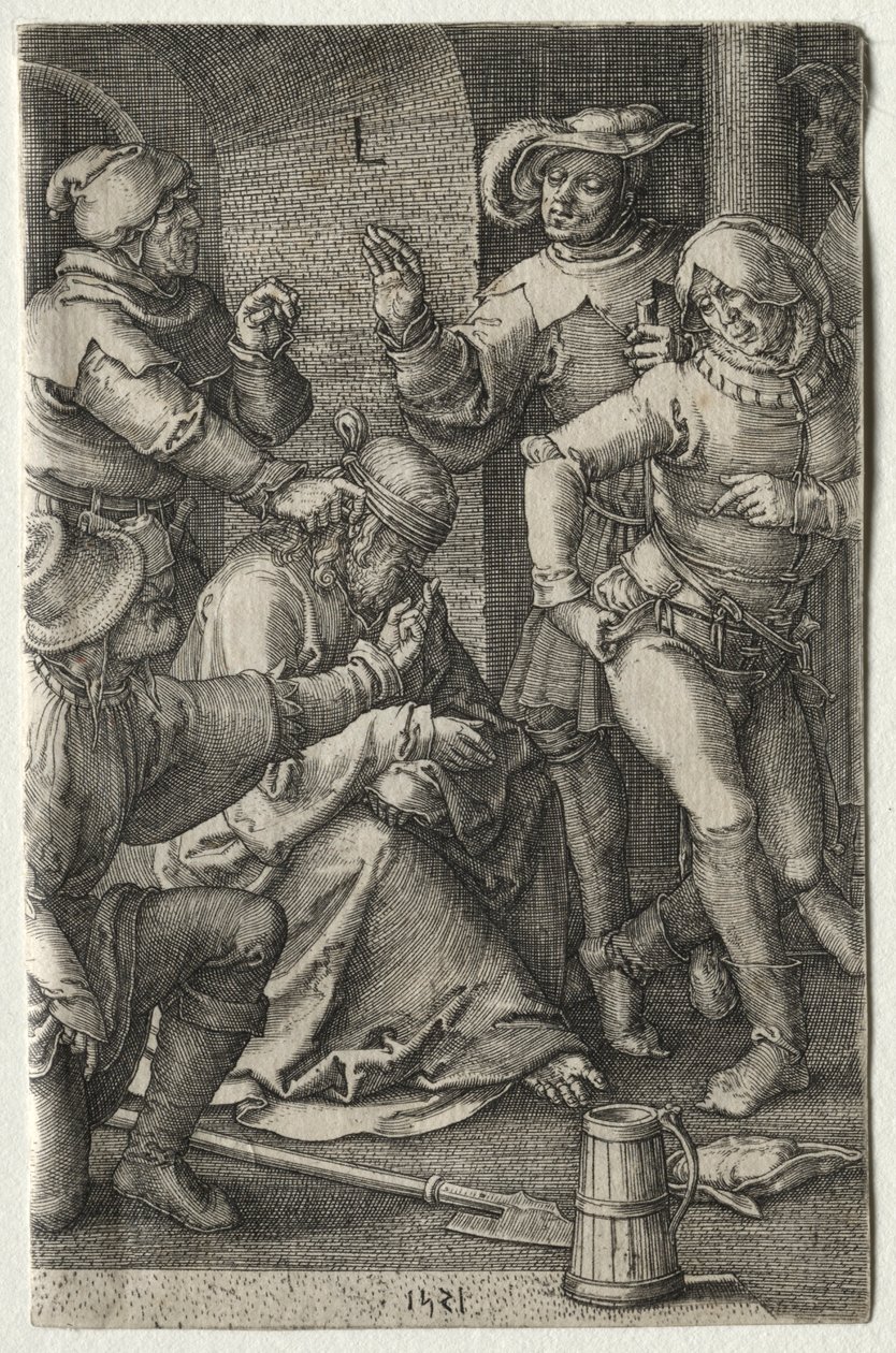 The Passion: The Mocking of Christ, 1521. af Lucas van Leyden