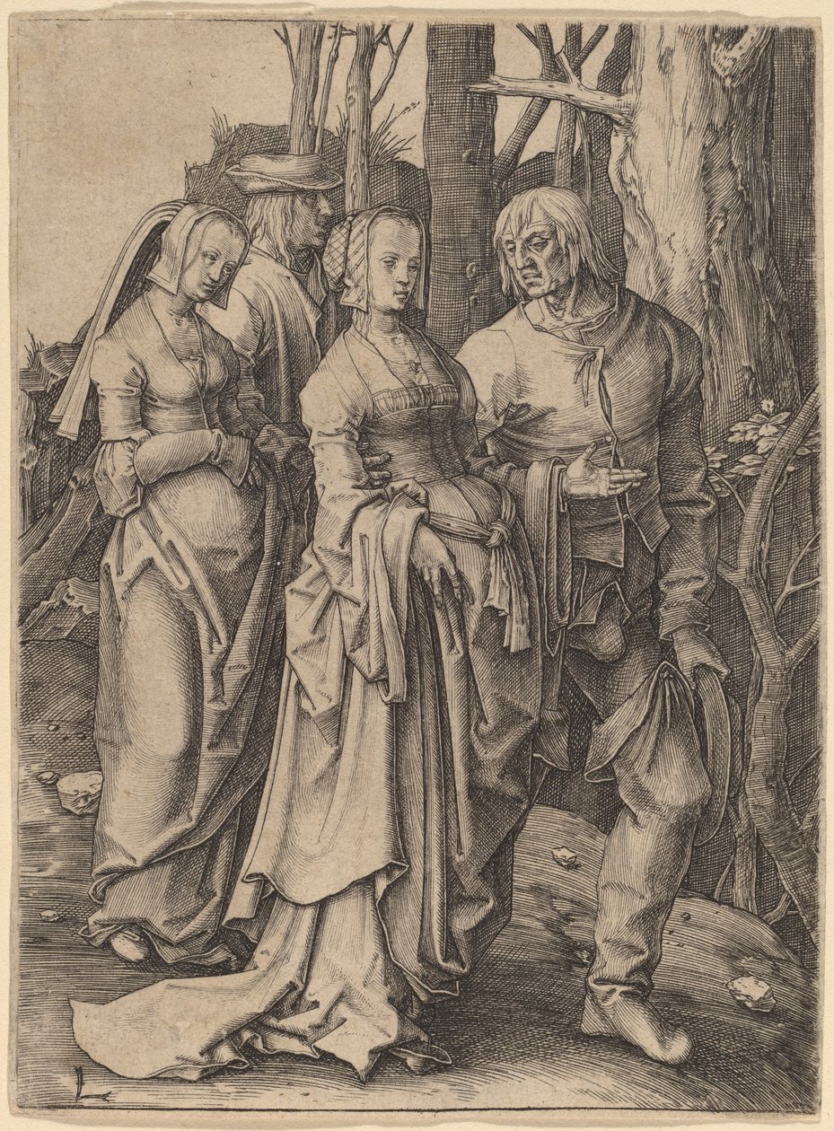 De to par i skoven af Lucas van Leyden
