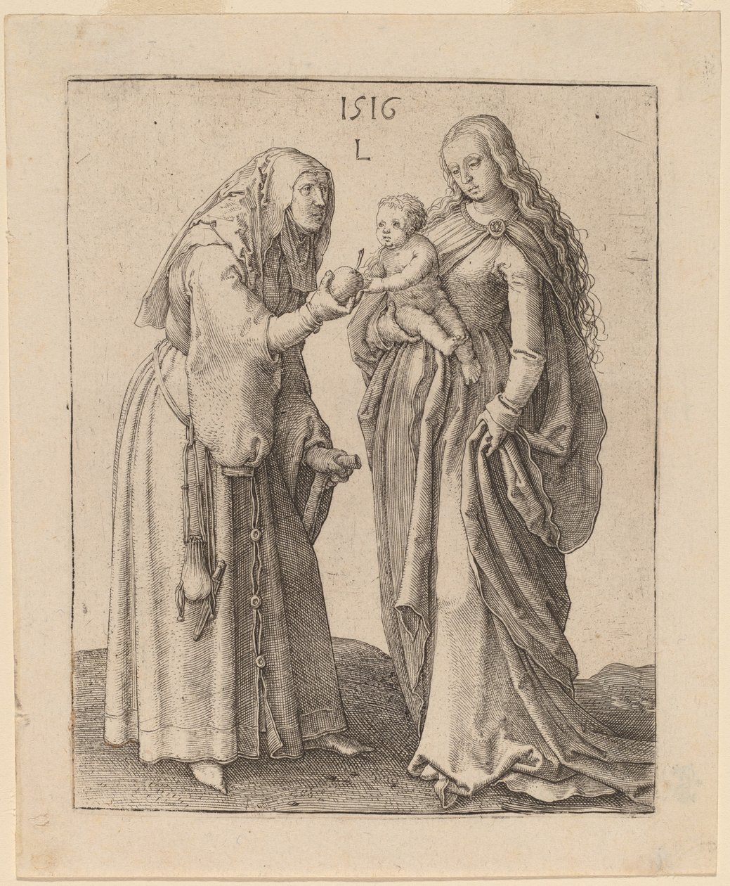 Jomfruen og Sankt Anna af Lucas van Leyden