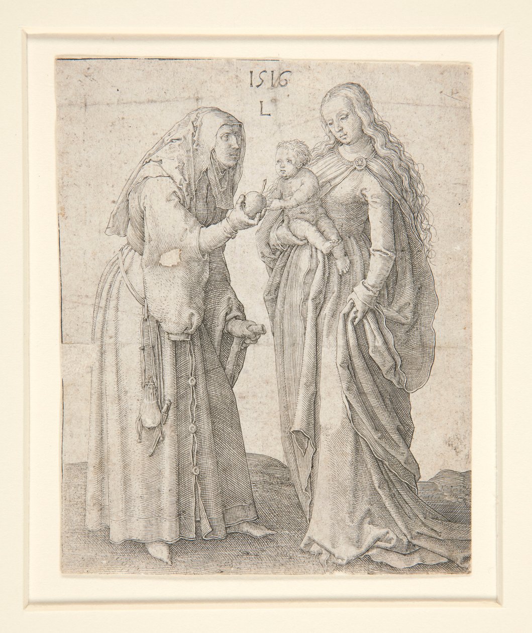 Jomfruen med Barnet og Sankt Anne af Lucas van Leyden