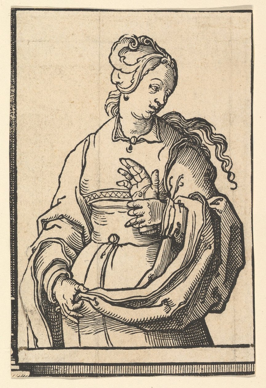 Tiburtine Sibyl, fra serien af Sibyller, ca. 1530. af Lucas van Leyden