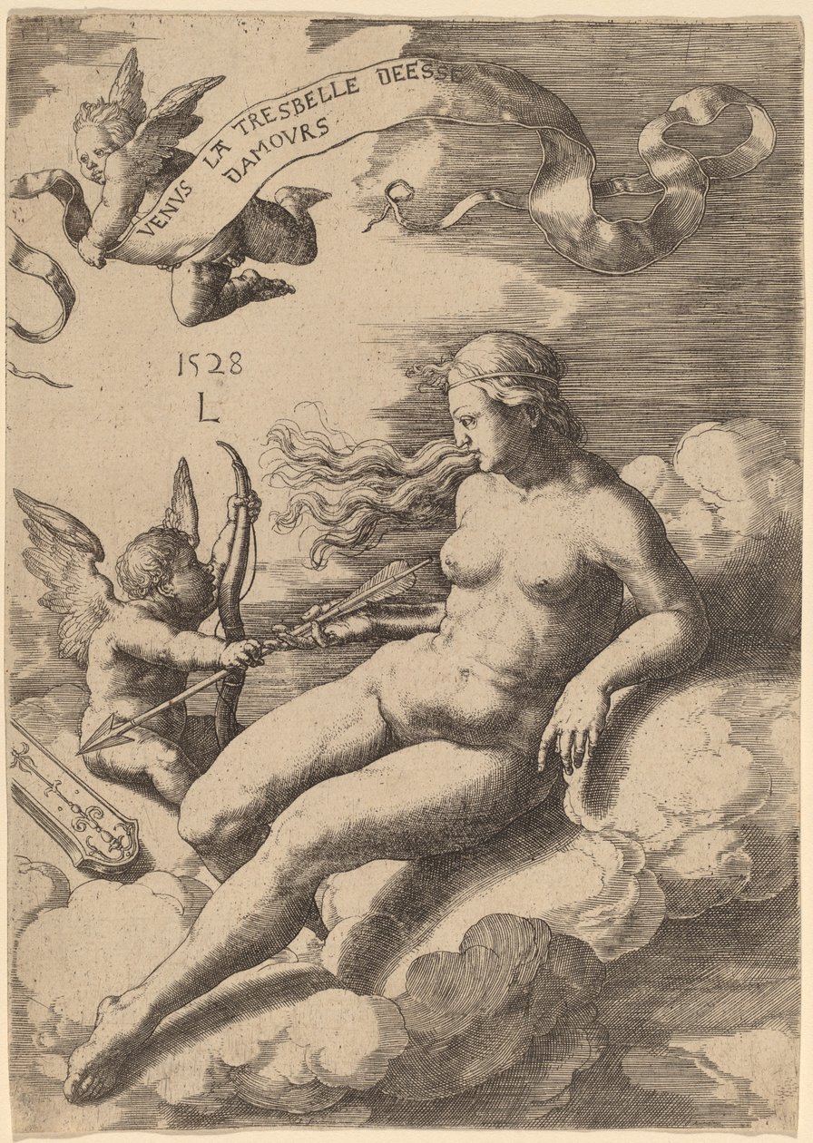 Venus og Amor af Lucas van Leyden