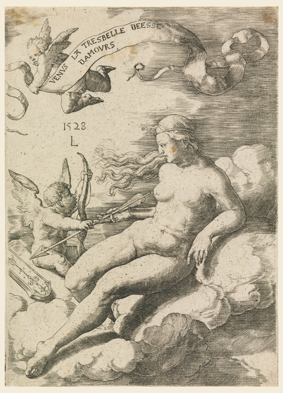 Venus og Amor af Lucas van Leyden