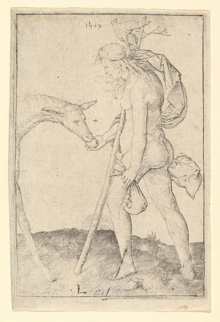 Kvinde med Hinden, 1509. af Lucas van Leyden