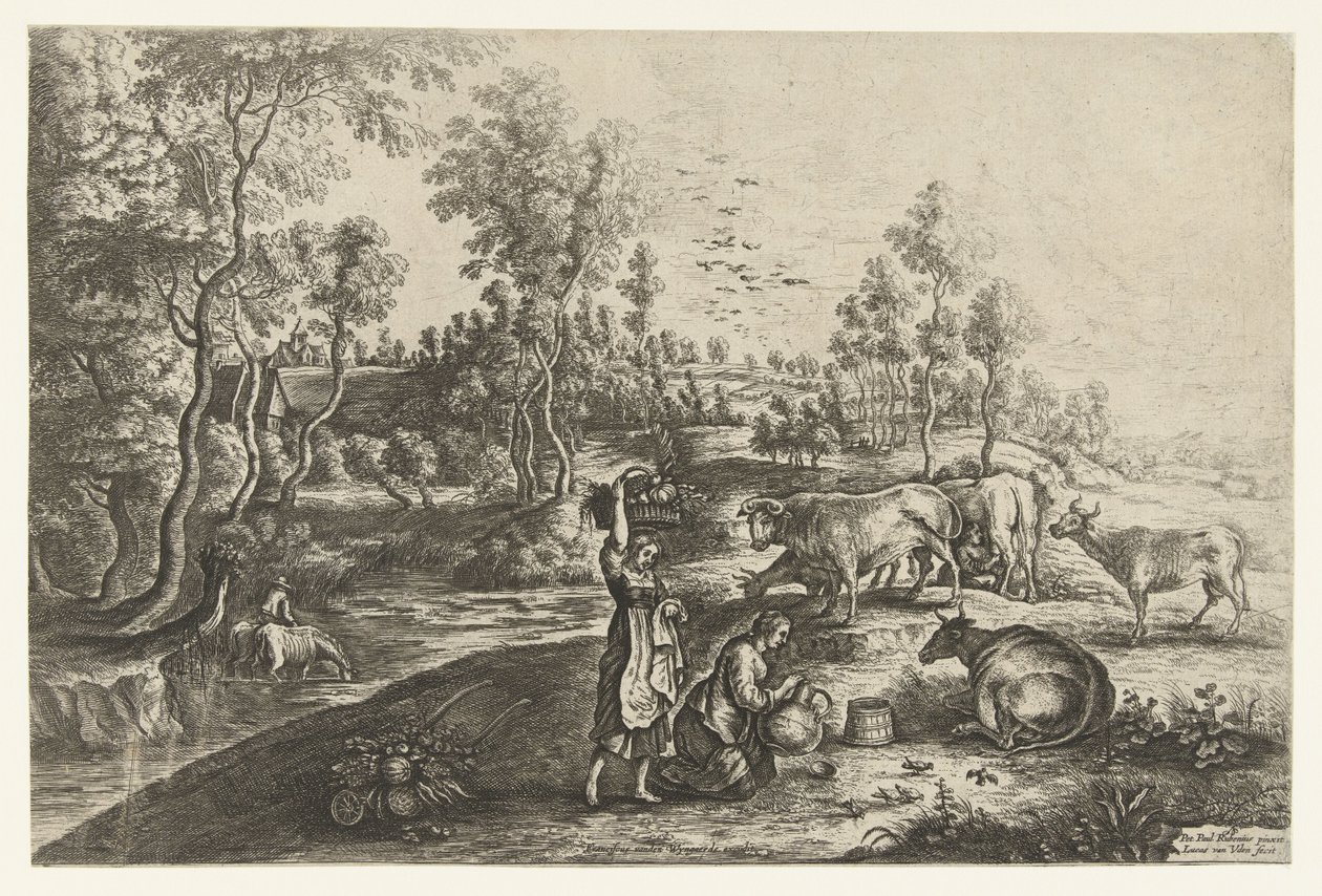 Farm of Laeken af Lucas van Uden
