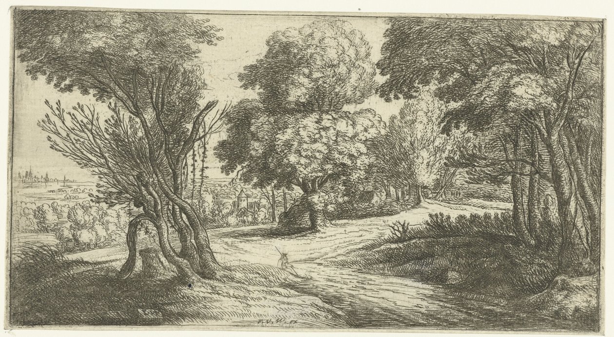 skovlandskab af Lucas van Uden