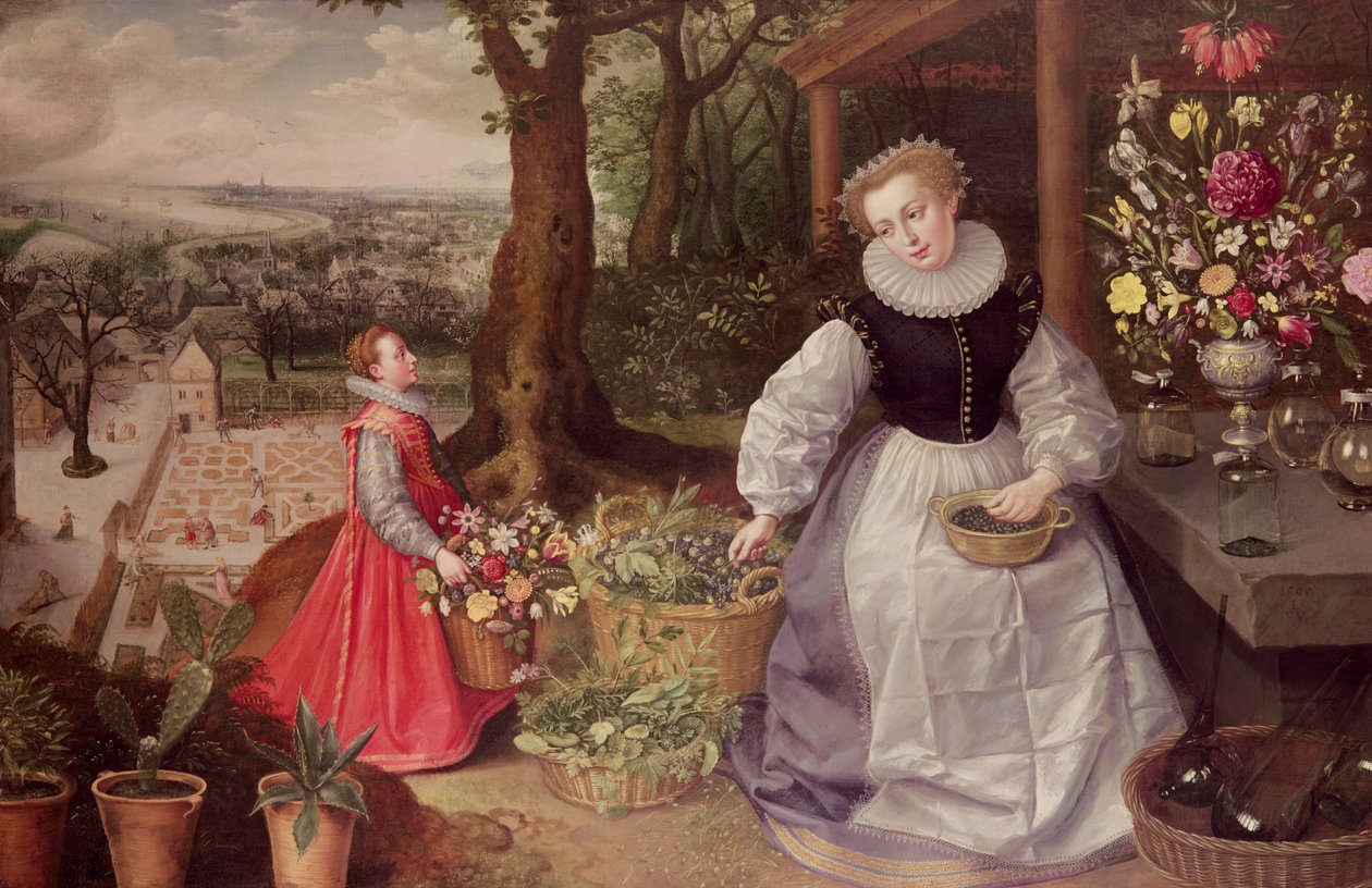 Forår, 1595 af Lucas van Valckenborch