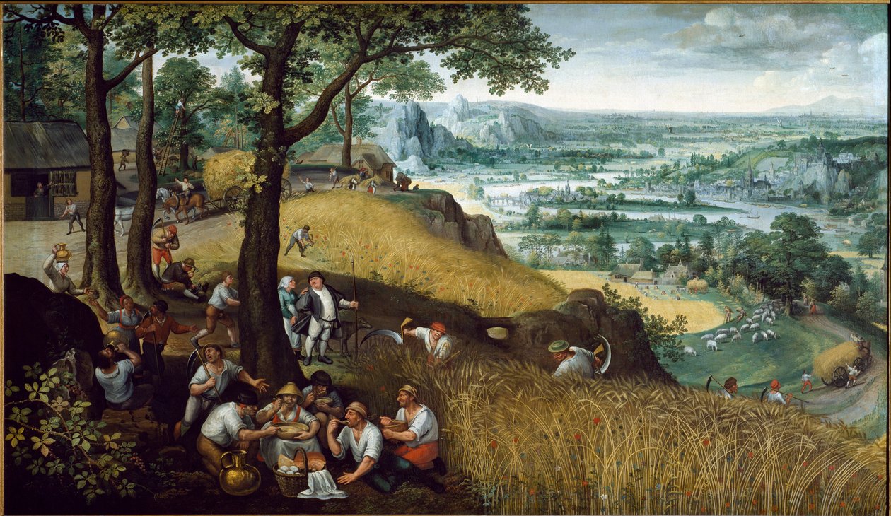 Sommerlandskab (olie på lærred af Lucas van Valckenborch