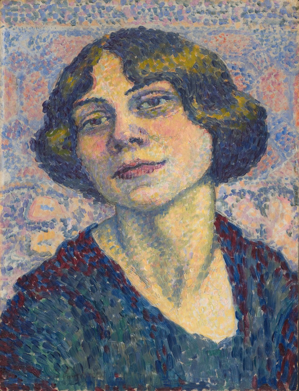 Selvportræt, ca. 1905-10 (olie på panel) af Lucie Cousturier