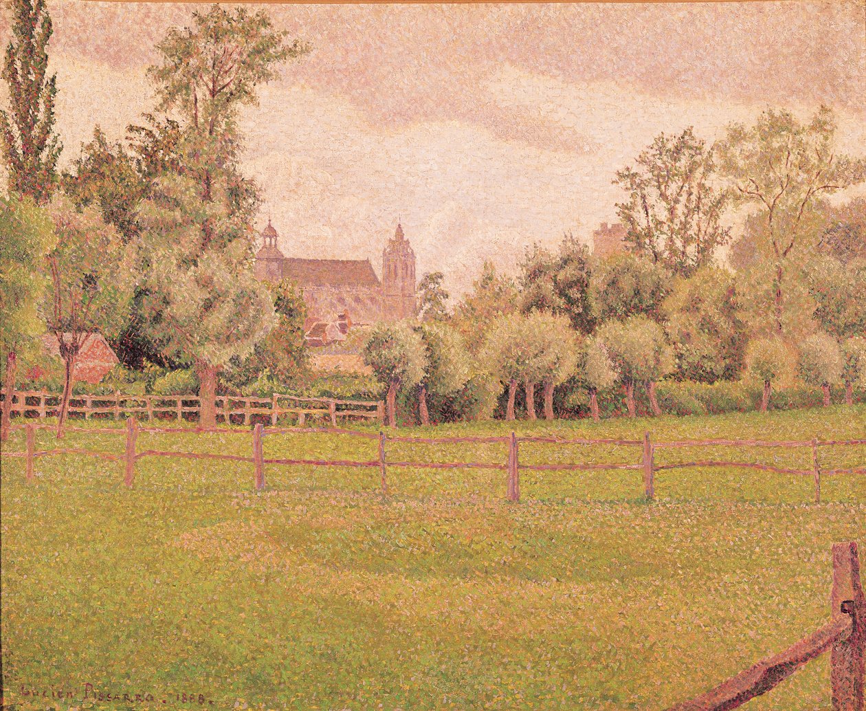 Katedralen i Gisors, 1888 af Lucien Pissarro