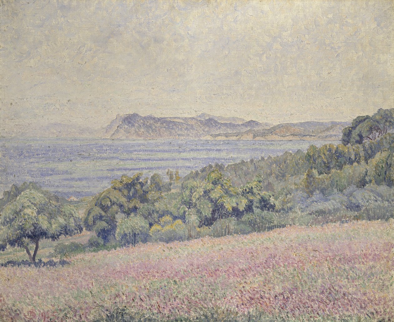 Thistles, Le Brusq, 1925 af Lucien Pissarro