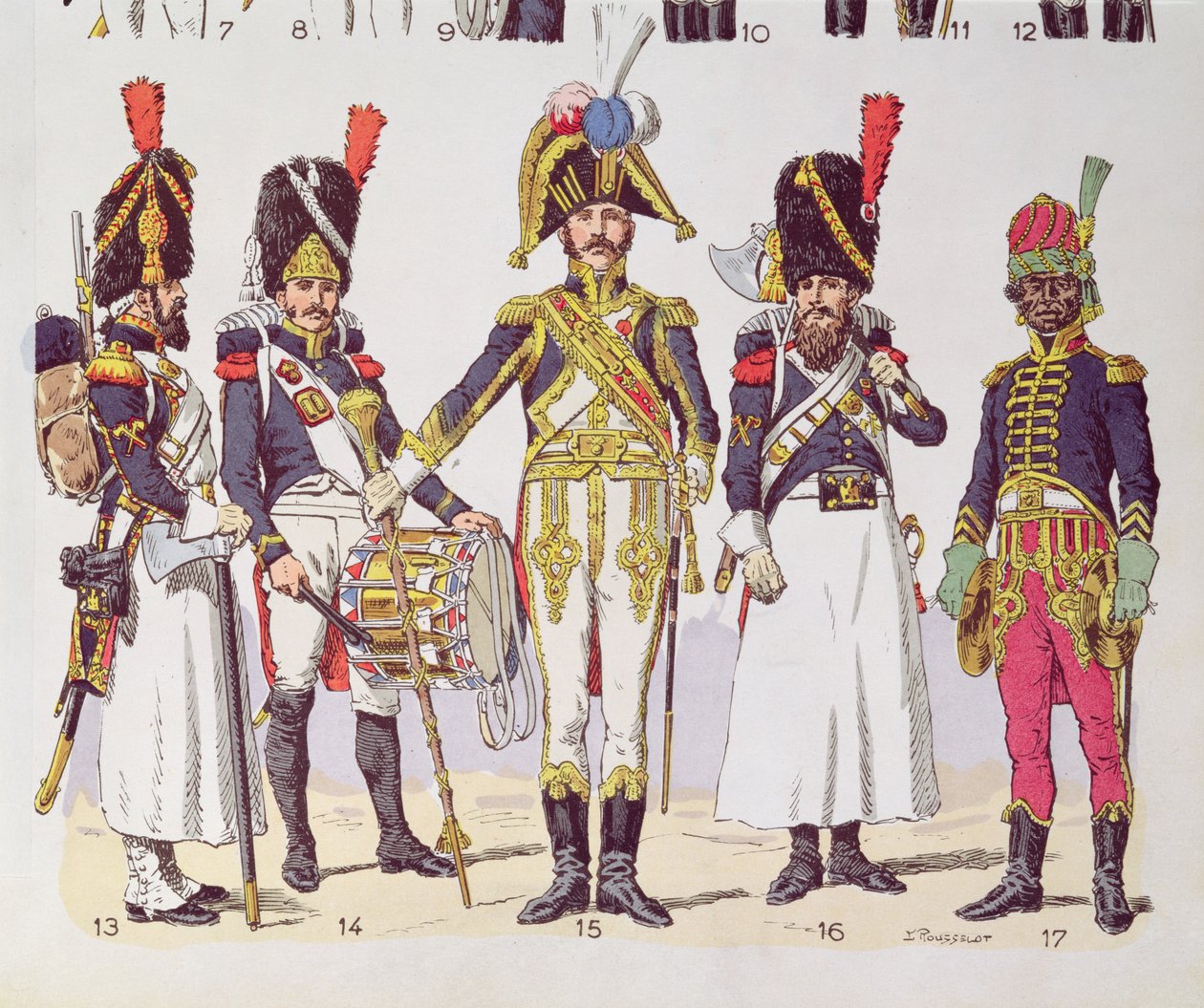 Grenadergarden fra det første imperium af Lucien Rousselot