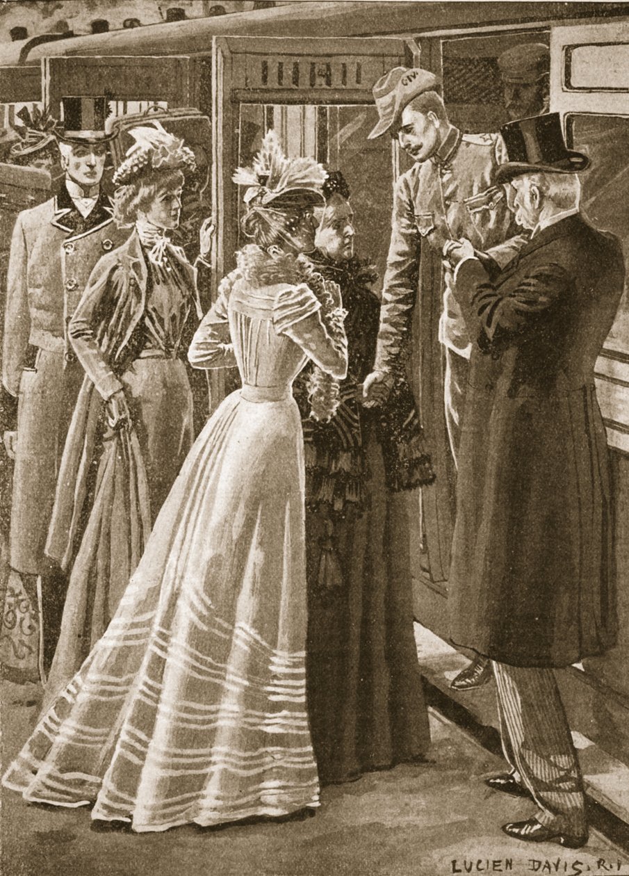 Tilbage fra krigen: en C.I.V. invalideret hjem, illustration fra 