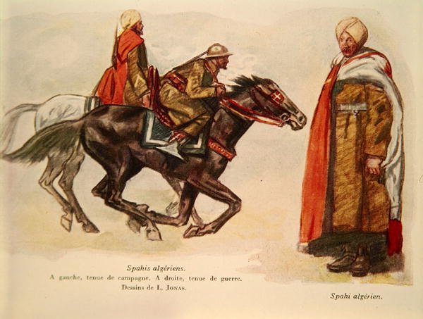 Algeriske Spahis under Første Verdenskrig 1 af Lucien Hector Jonas