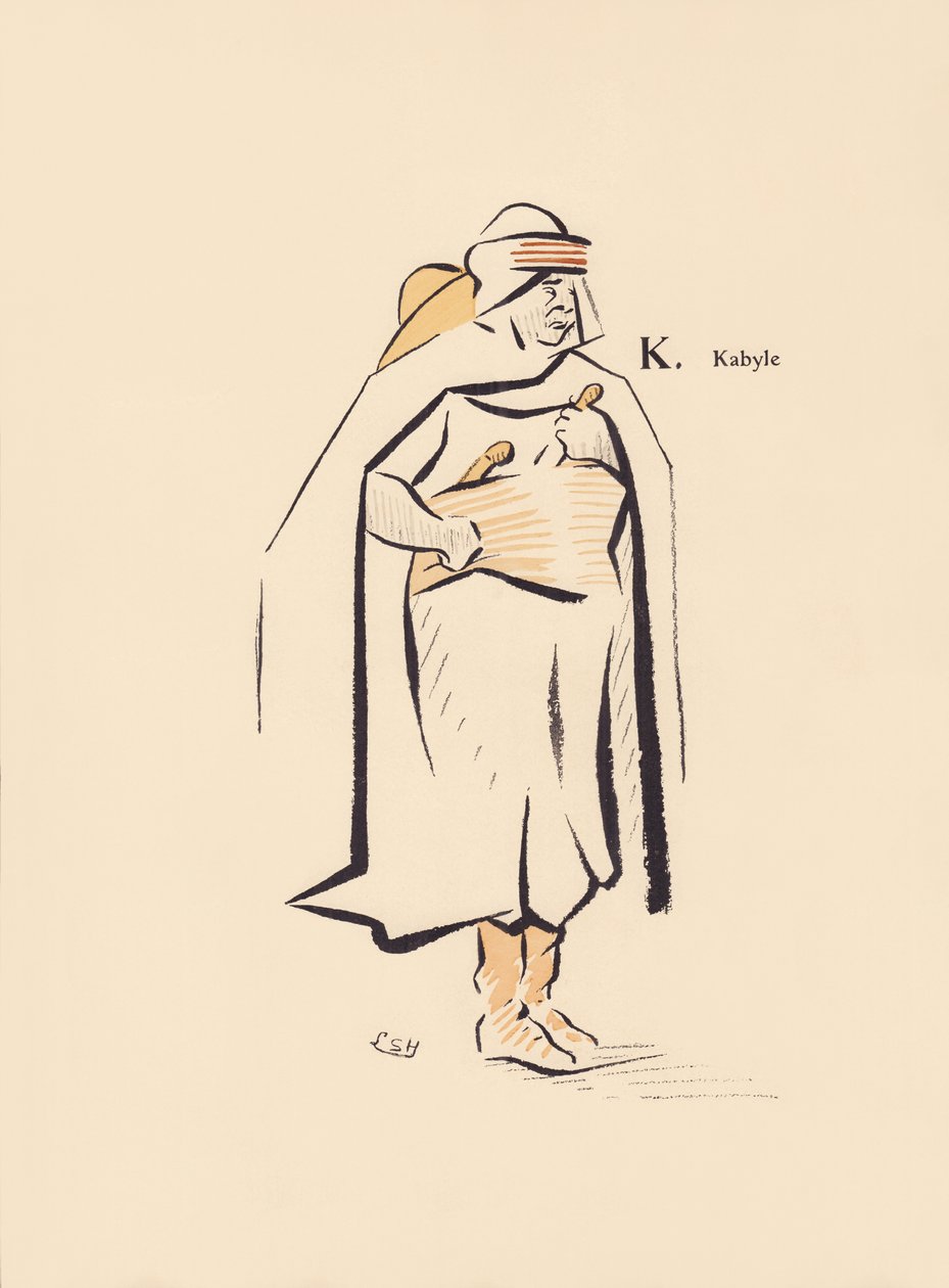K. Kabyle af Lucien L. (active 1904) Henreaux