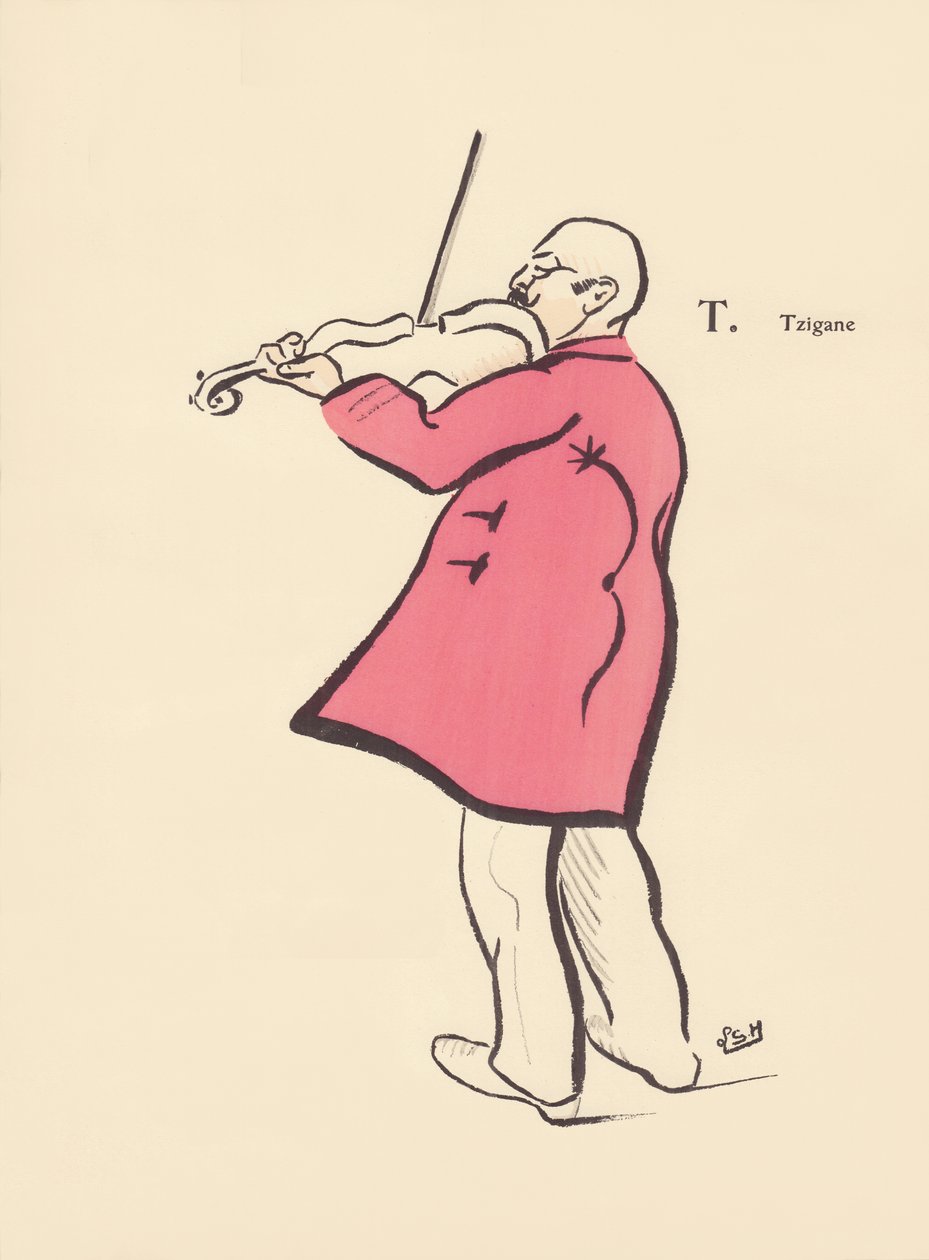 T. Sigøjner af Lucien L. (active 1904) Henreaux