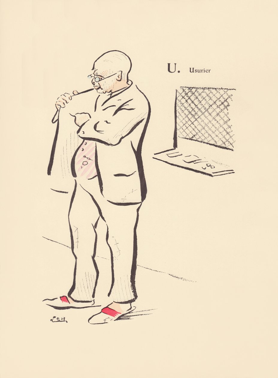 U. ågermand af Lucien L. (active 1904) Henreaux