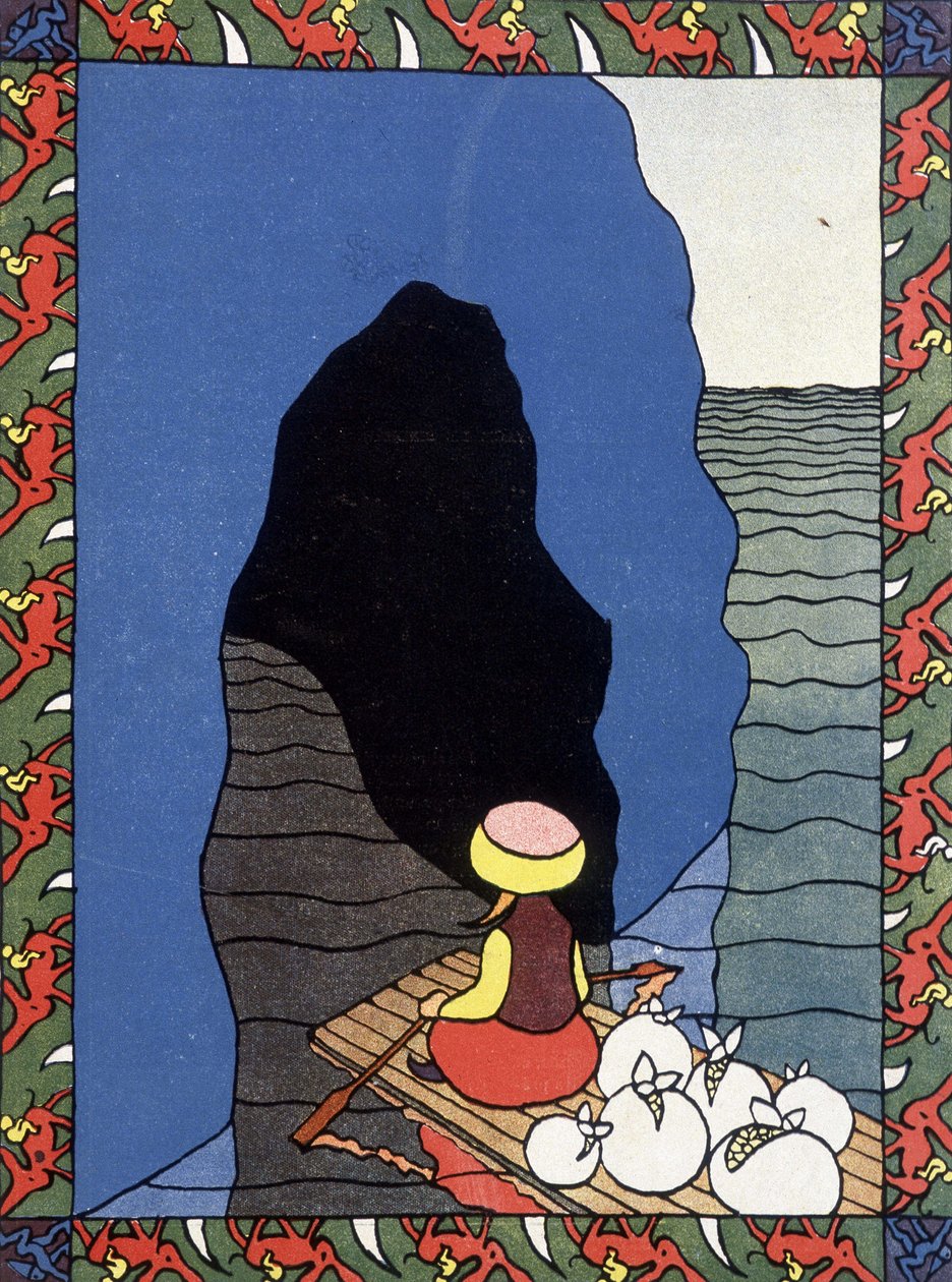 Sinbad (Sindbad) Marin på sin tømmerflåde - i 