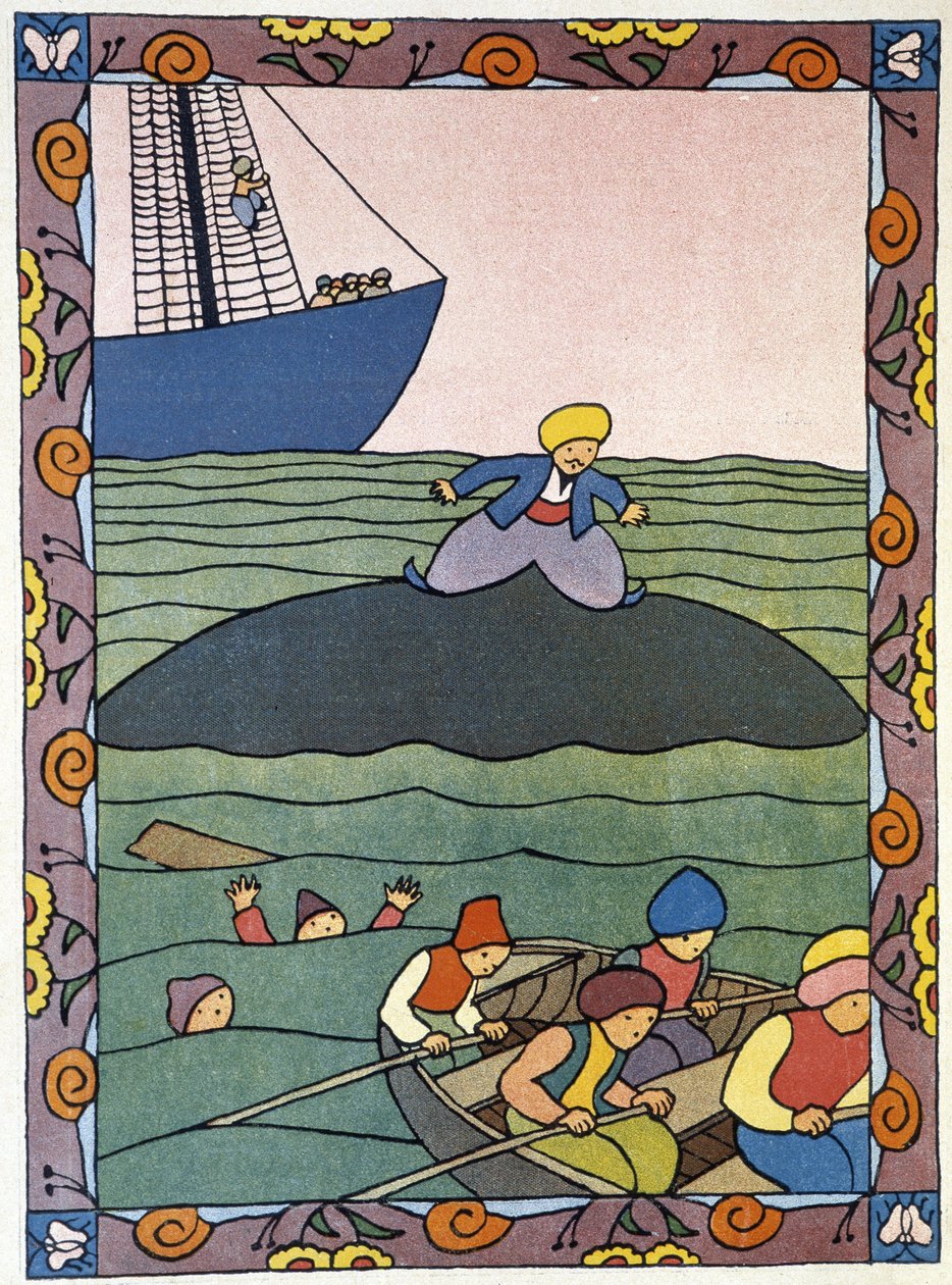 Øen - hvalen fra Sinbad (Sindbad) sømanden - i 