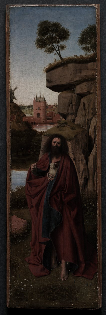 Johannes Døberen i et Landskab af Lucien Lévy Dhurmer