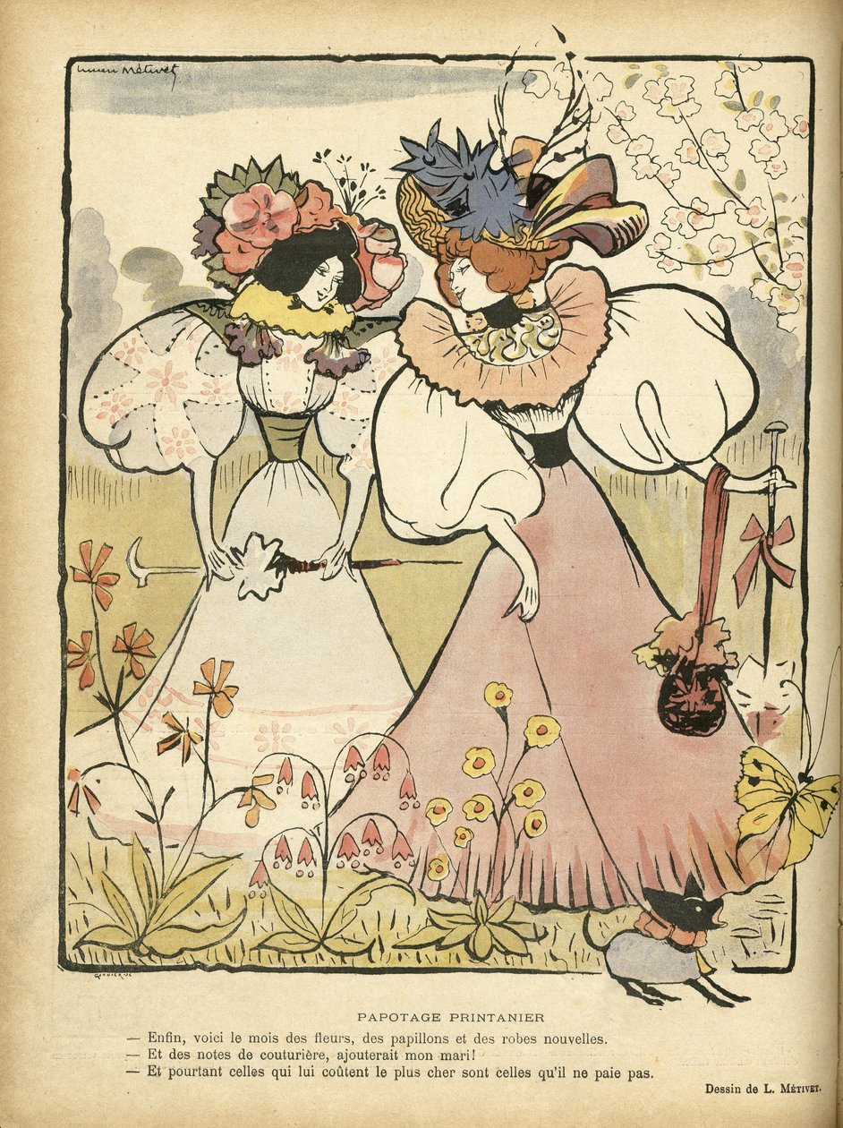 Illustration i Le Rire af Lucien Metivet