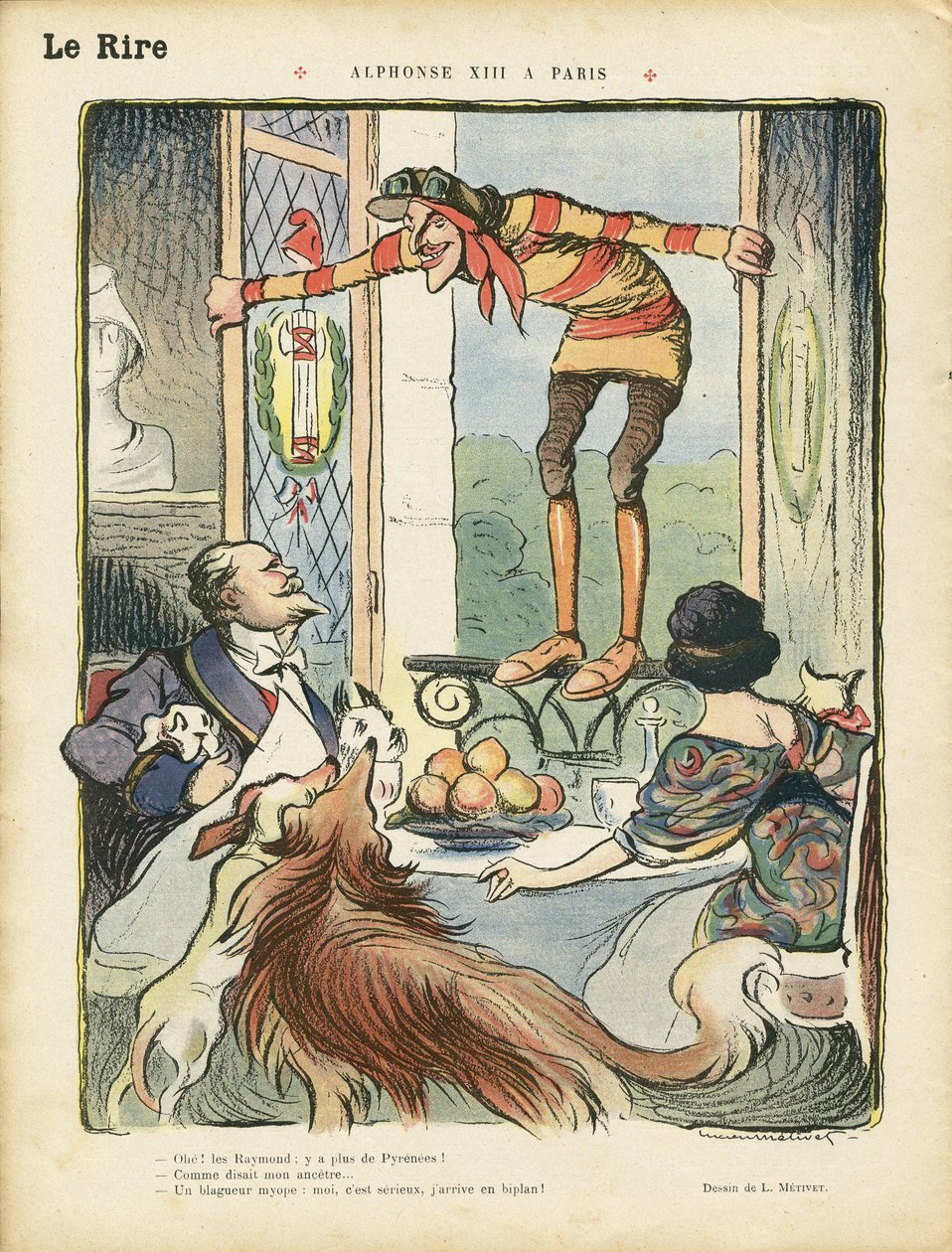 Illustration i Le Rire af Lucien Metivet