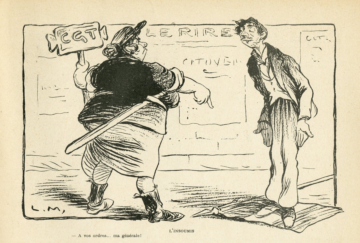 Illustration i Le Rire af Lucien Metivet