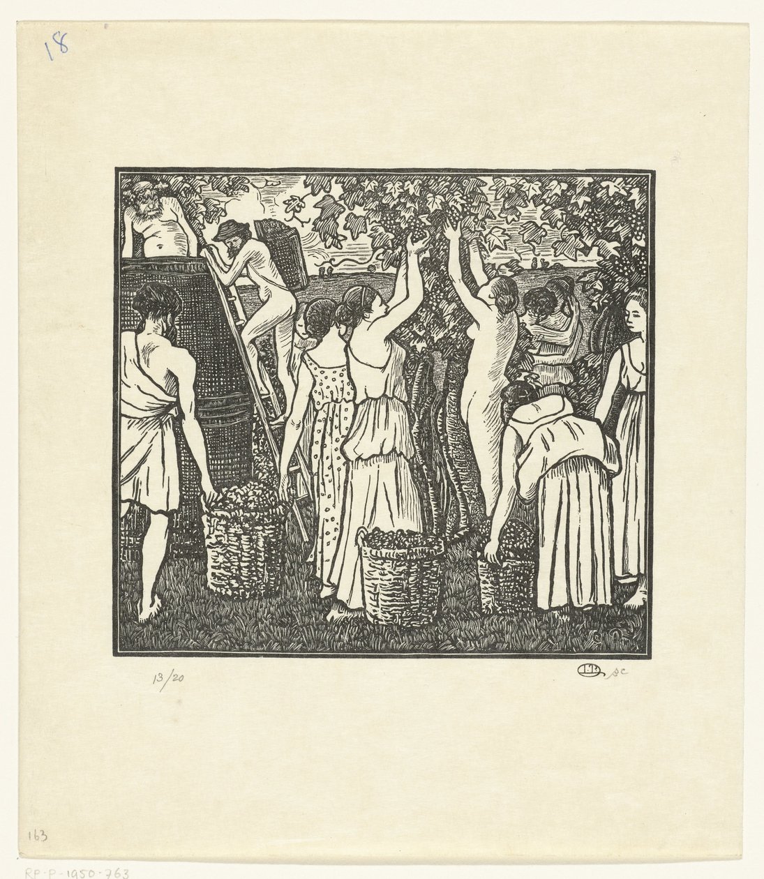 Fra Wijnoogst Daphnis og Chloe, Høsten Daphnis og Chloe (serietitel) af Lucien Pissarro