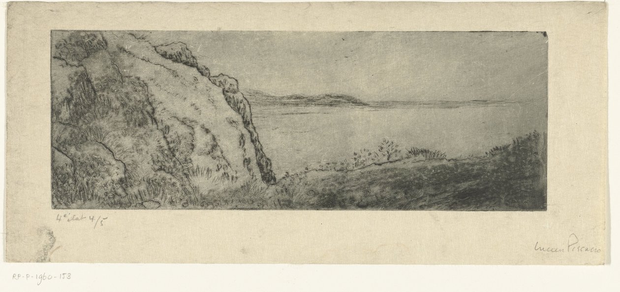 Bakker ved kysten af Lucien Pissarro