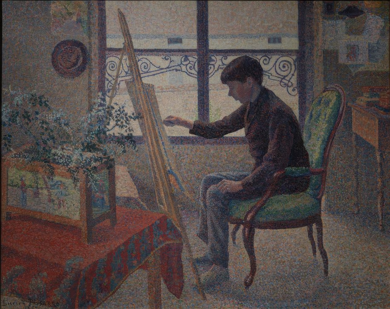 Værkstedernes interiør af Lucien Pissarro