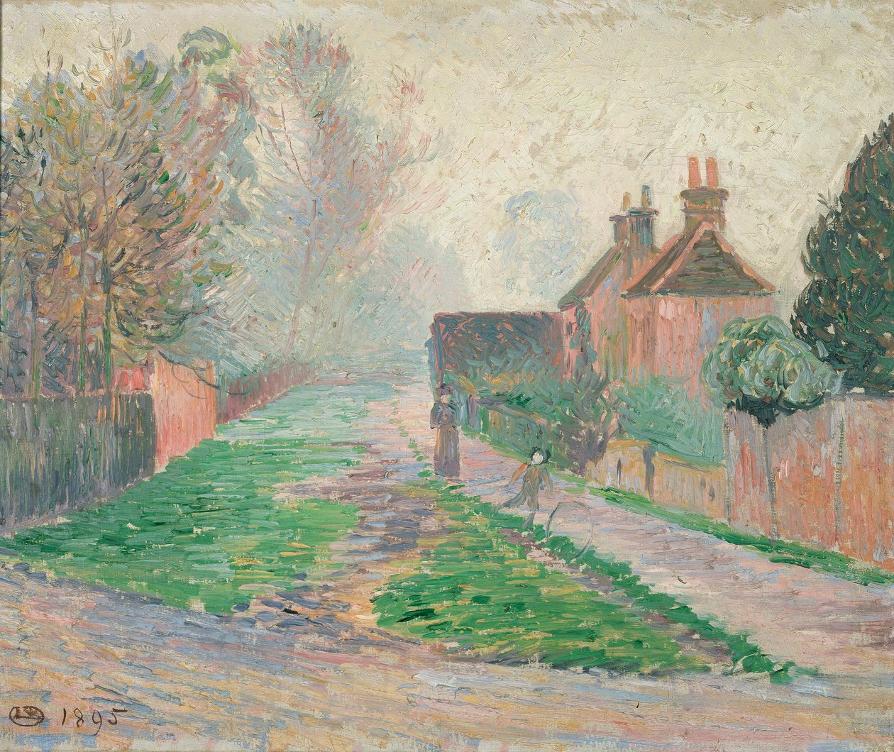 Novembermorgen, Epping, 1895 af Lucien Pissarro