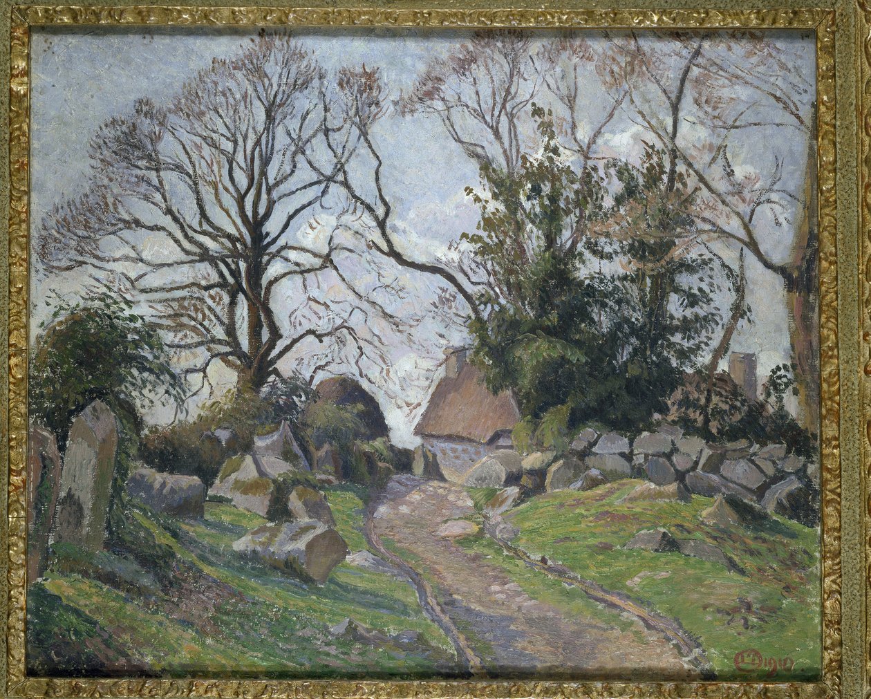 Poulfenc i Riec, 1910 af Lucien Pissarro