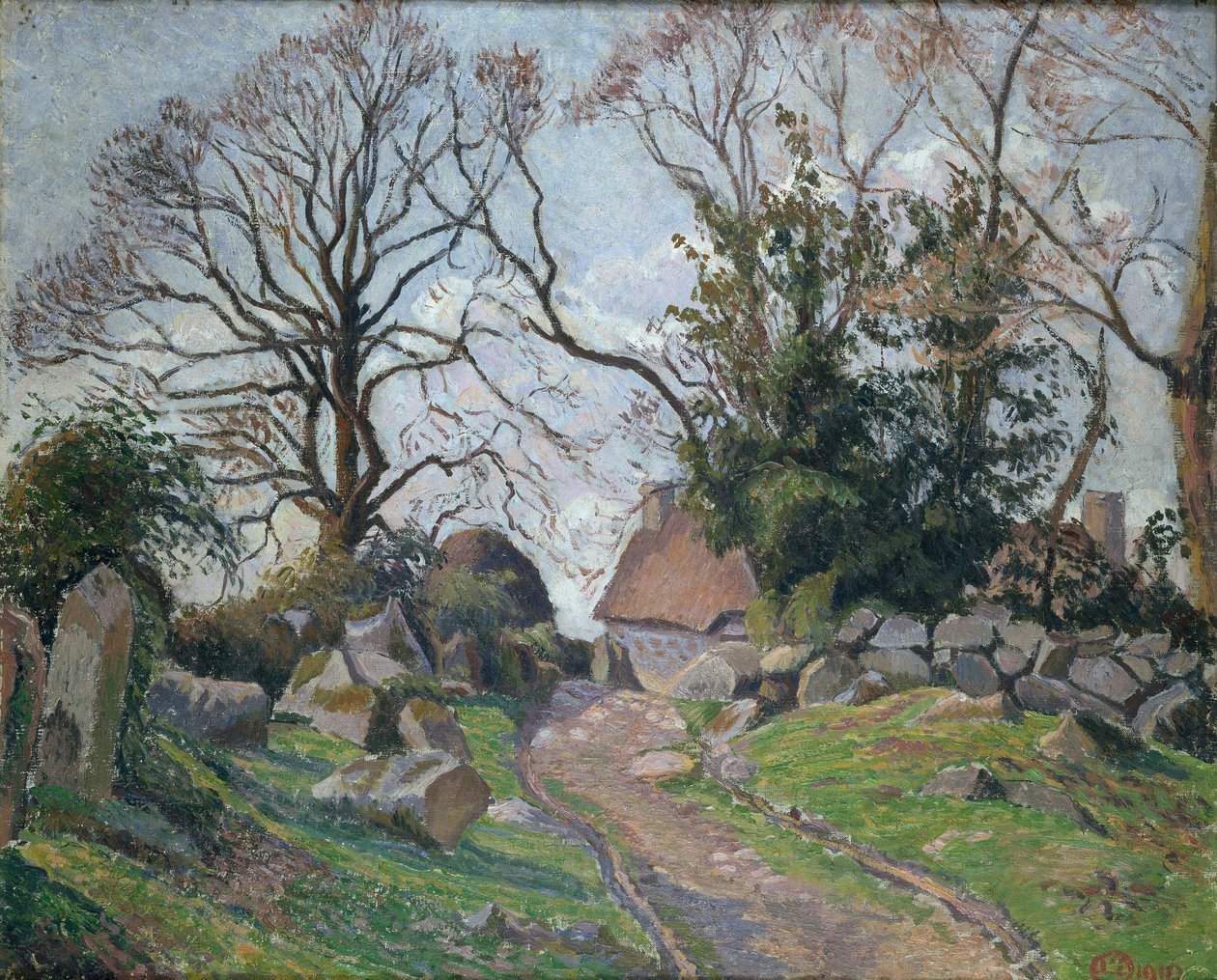 Poulfenc a Riec, 1910 af Lucien Pissarro