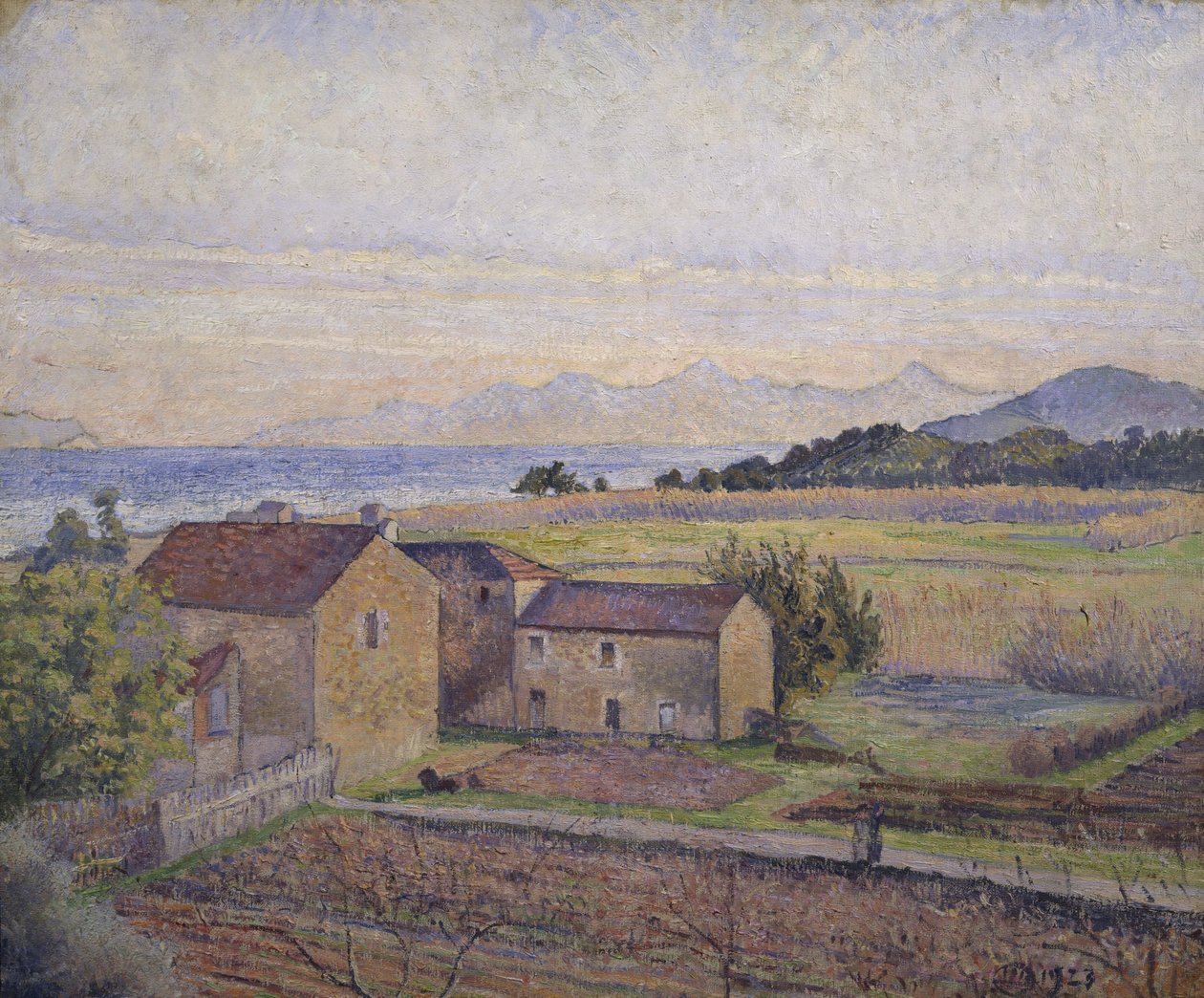 Rade de Bormes af Lucien Pissarro