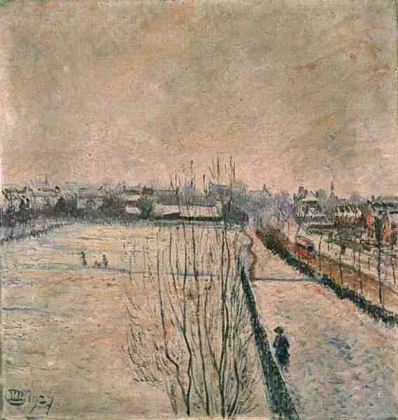 Stamford Brook, London af Lucien Pissarro