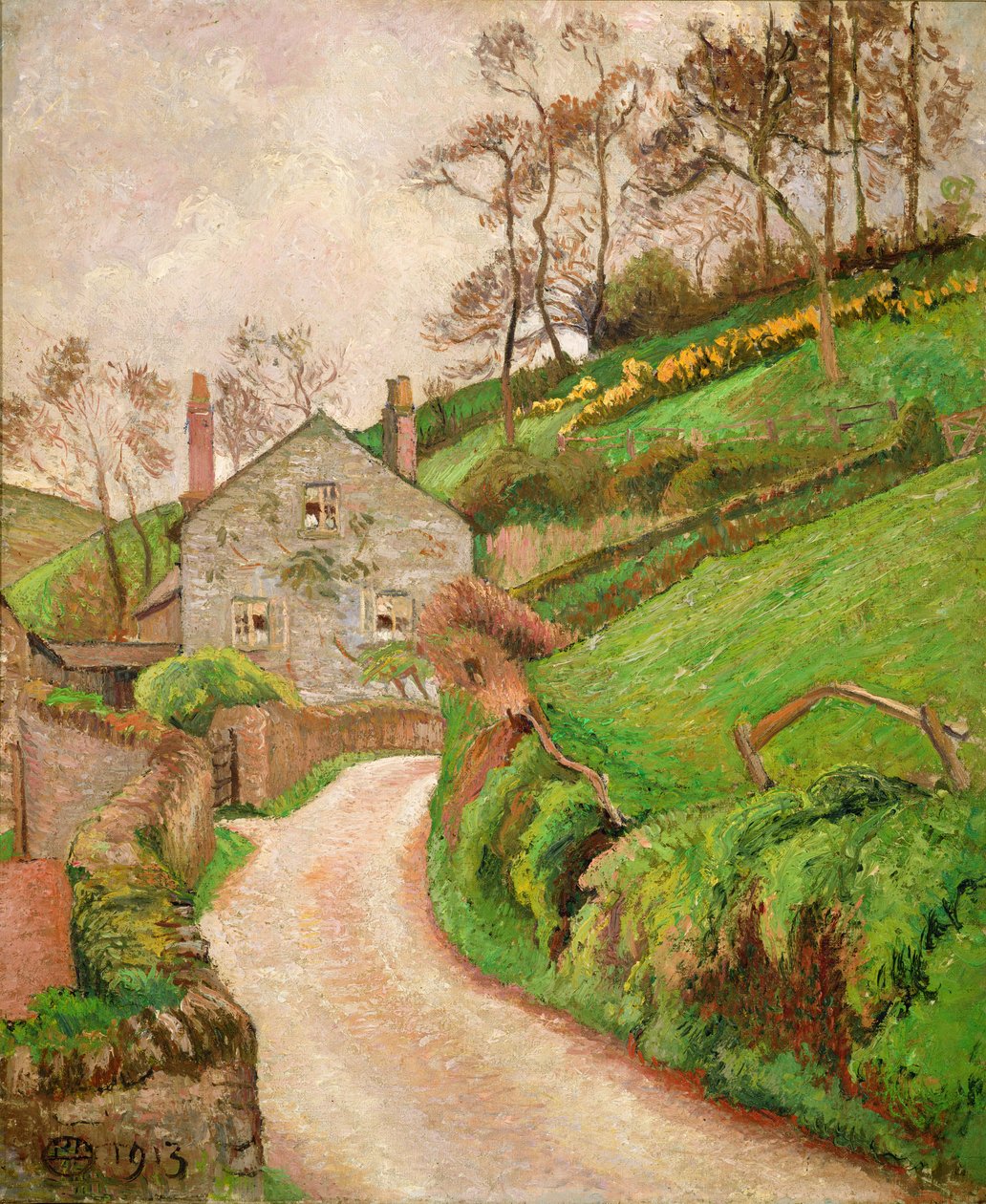 Vildtholderens hus eller Gartnerens hytte af Lucien Pissarro