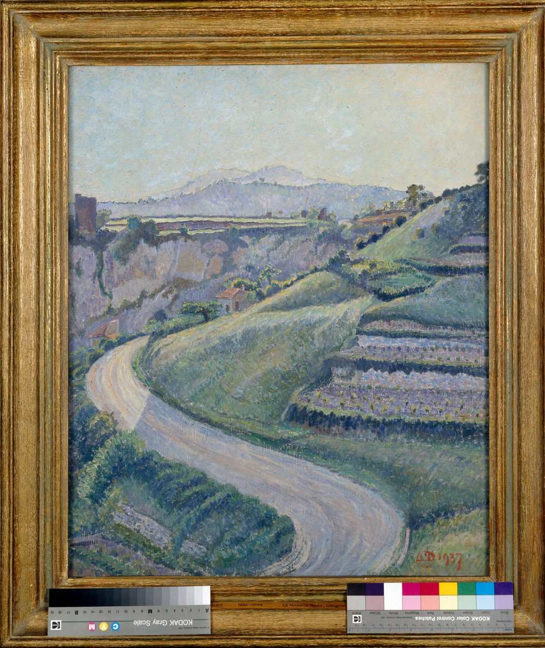 Den nye vej, Cotignac af Lucien Pissarro