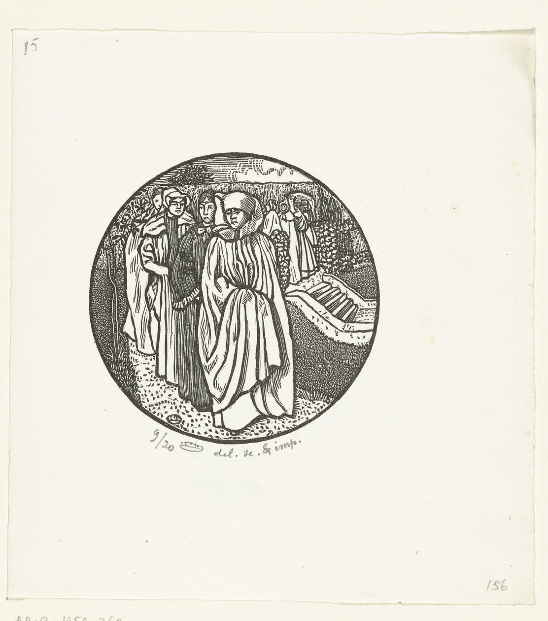 Kvinder fra fortiden Ladies du temps jadis af Lucien Pissarro