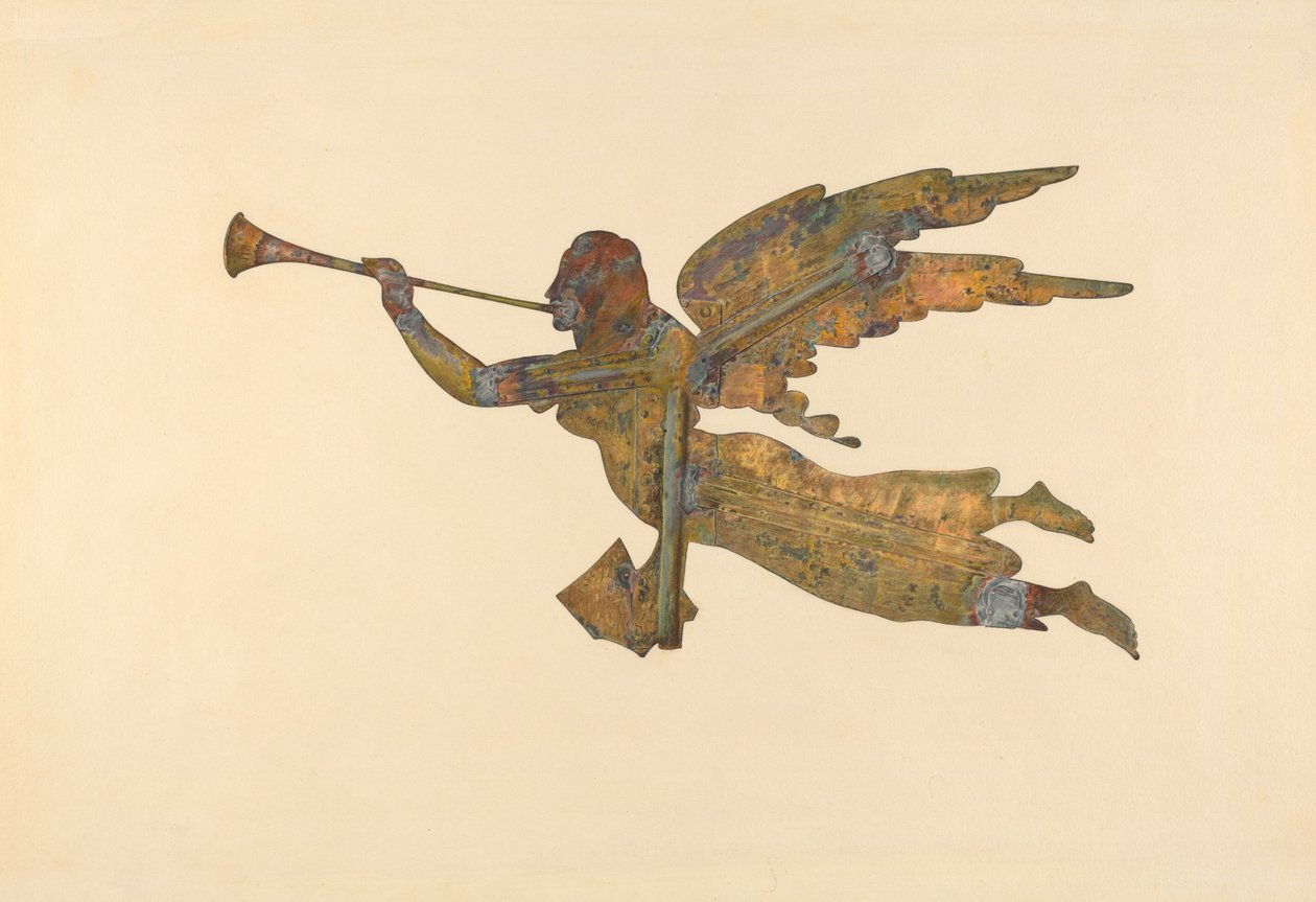 Gabriel vejrhane, ca. 1939. af Lucille Chabot