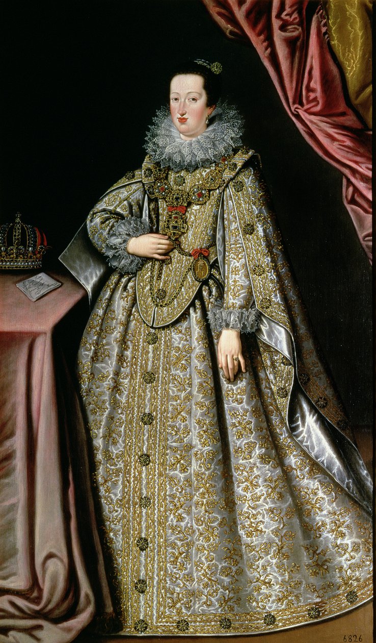 Eleanor Gonzaga (1598-1655), kone til Ferdinand II (1578-1637) hellige romerske kejser, begyndelsen af det 17. århundrede af Lucrina Fetti