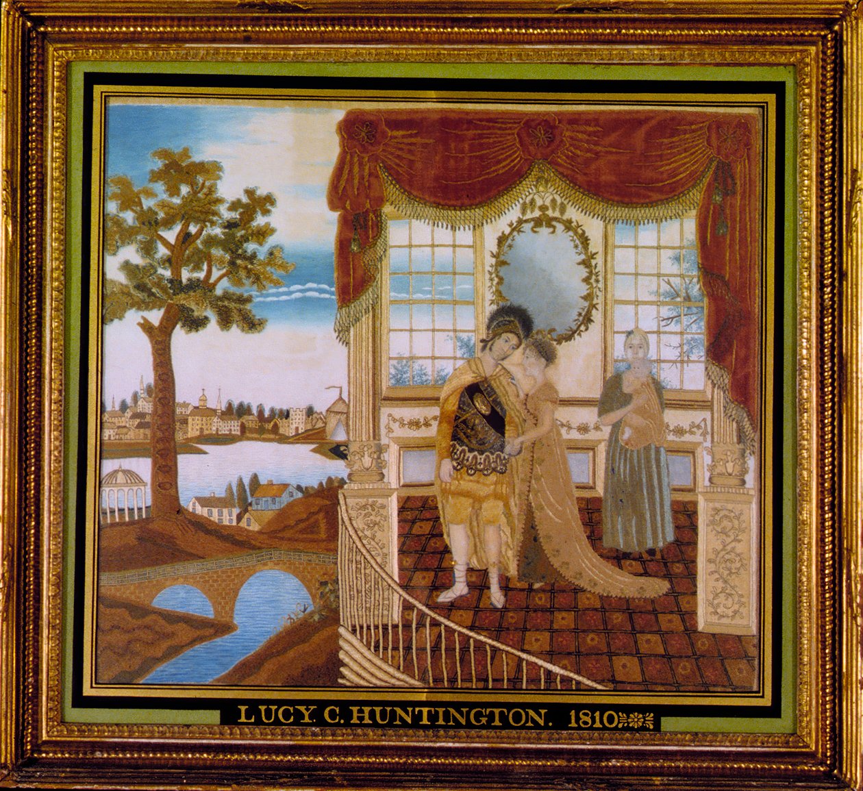 Hector tager afsked med sin familie, 1810. af Lucy C Huntington