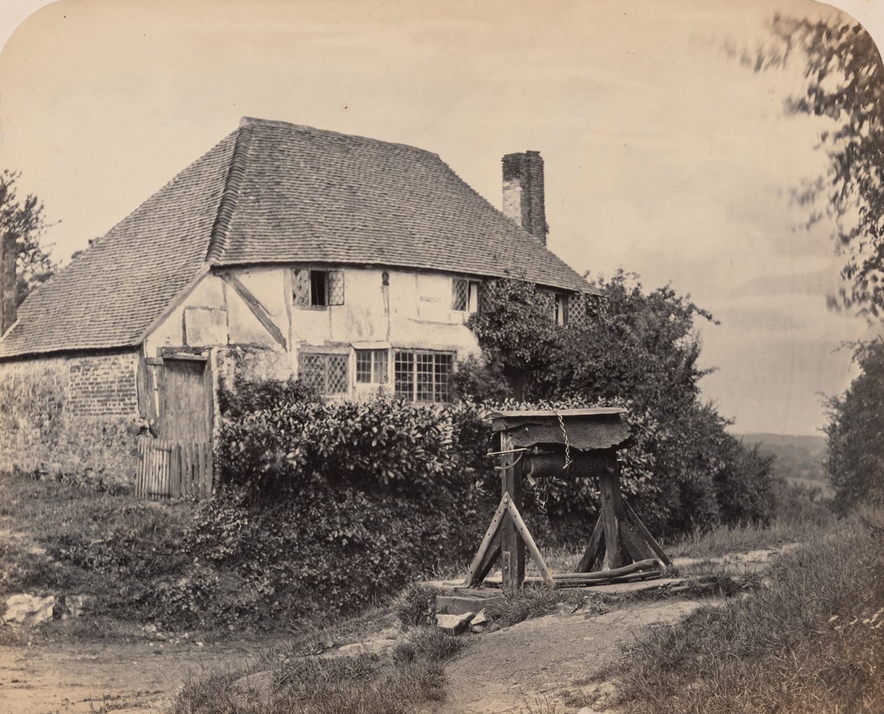 Engelsk landsted, ca. 1860 (foto) af Lucy Fleming