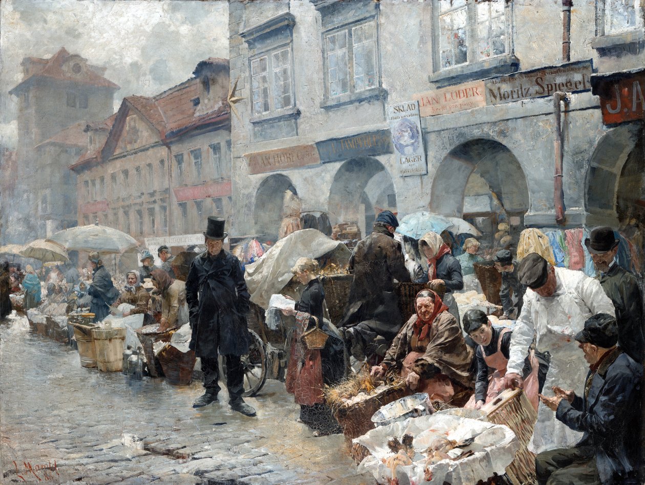 Æggemarked i Prag af Luděk Marold